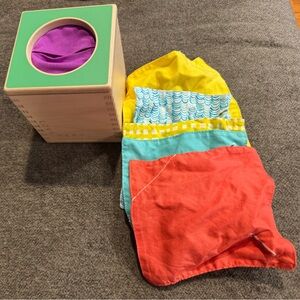 Lovevery Colorful Baby Sensory Toy Tissue Box
